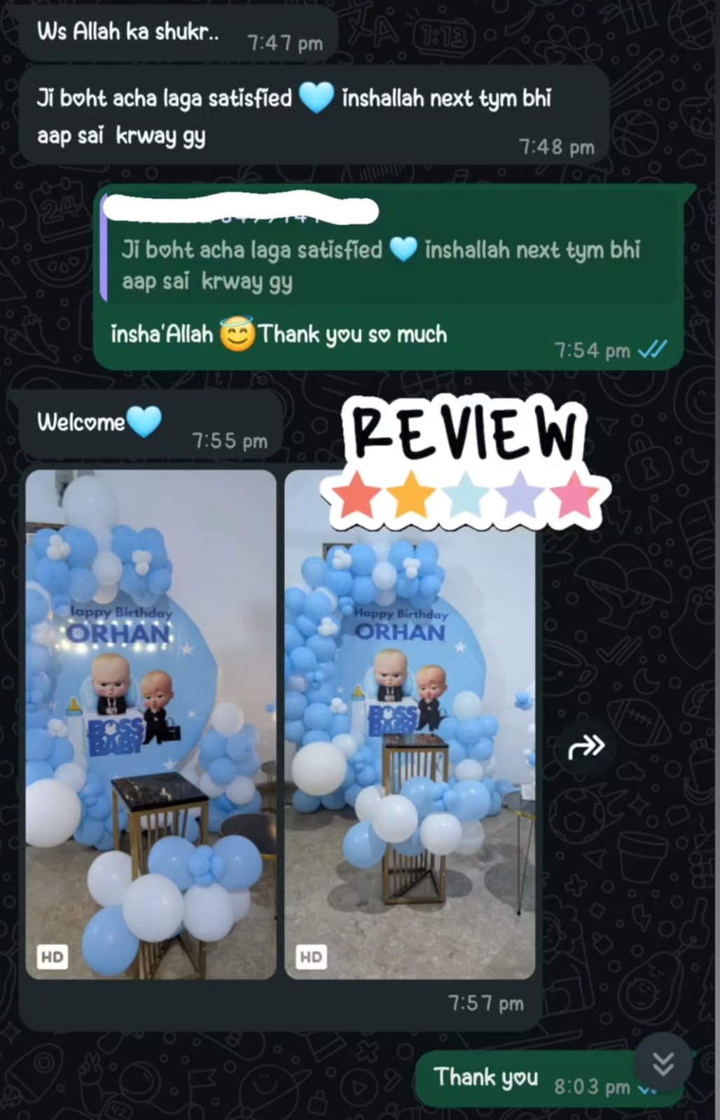 SweetCakeBloom Customer Review